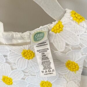 Little Me - Daisy Embroidered Spring Easter Dress - 24M